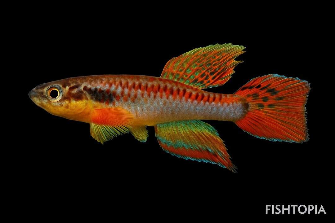 Chromaphyosemion bitaeniatum lagos red - vielfarbiger Kärpfling