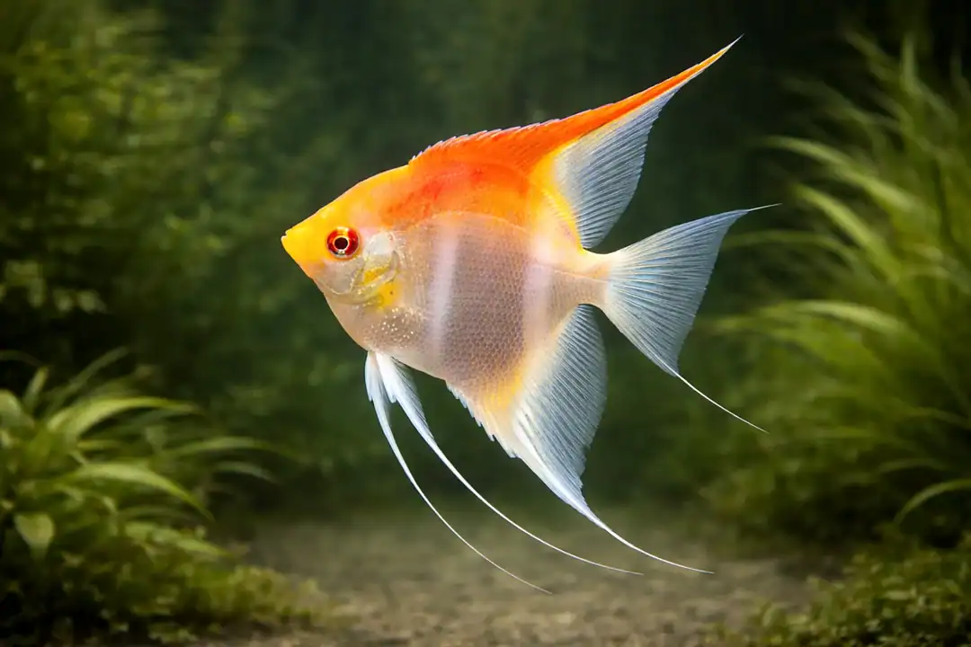 Albino Rotrücken Skalar